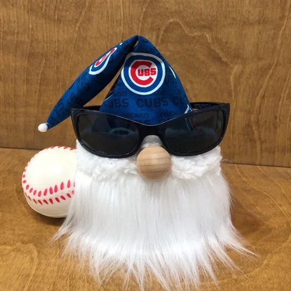Chicago Cubs Baseball Gnome Blue MLB Sports Fan Ball Game Sunglasses Gift Logo - Picture 5 of 5